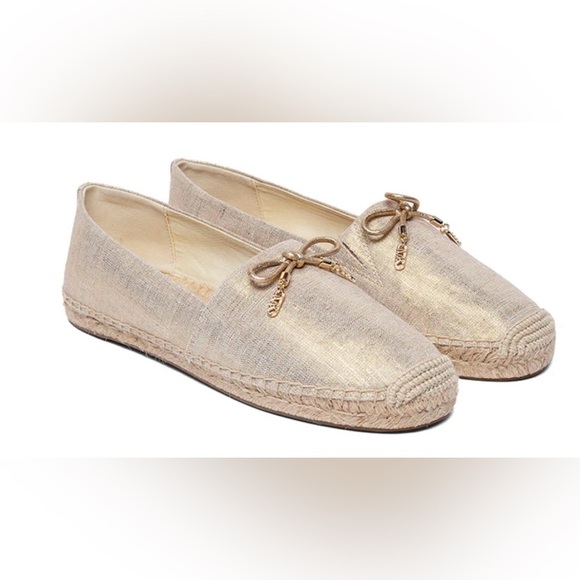 MICHAEL KORS
NORI ESPADRILLE Metallic Linen Sz 7 - Picture 1 of 10
